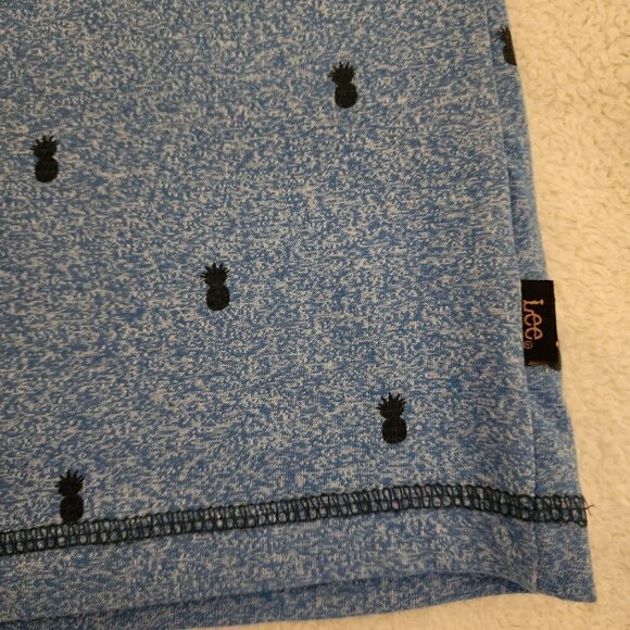 Lee Men's Regular Fit T-shirt with Blue Pineapple Print Size XL - Picture 4 of 8